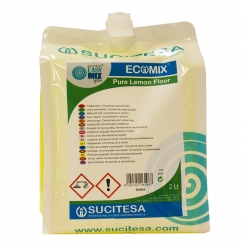 SUCITESA ECOMIX PURE LEMON FLOOR BS 2 LT - Mantenedor de pisos Limon concentrado p/ dilutor